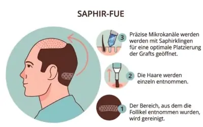Saphir-FUE Haartransplantation Berlin