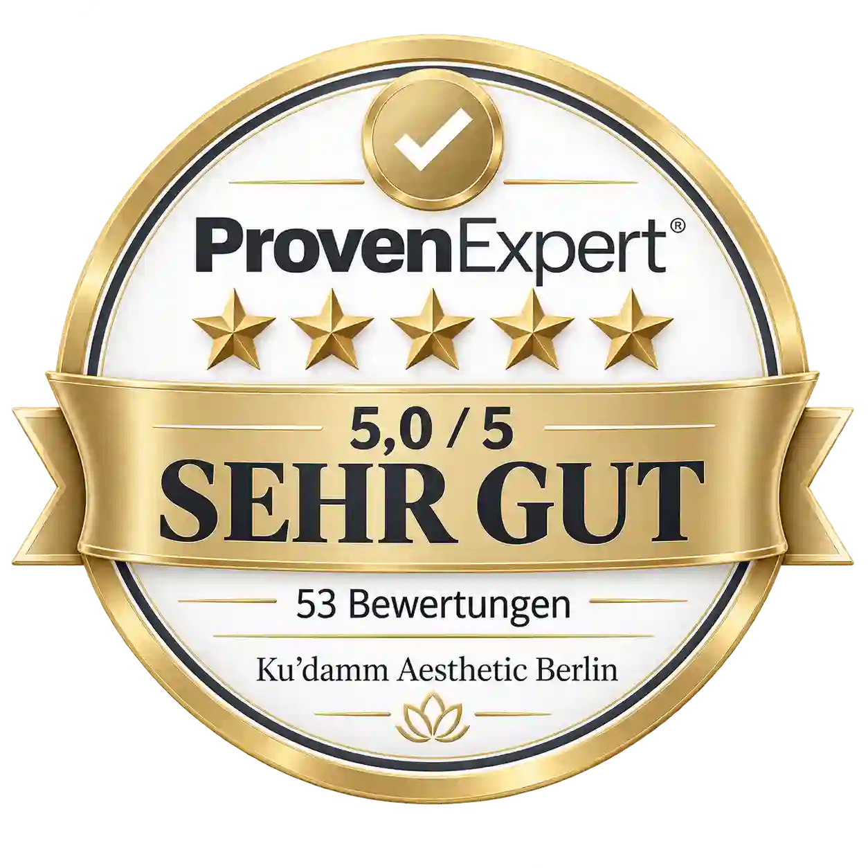 ProvenExpert: 5,0 von 5 Sternen – 53 Bewertungen für Ku'damm Aesthetic Berlin
