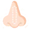 Illustriertes Symbol einer Nase für die Nasenkorrektur